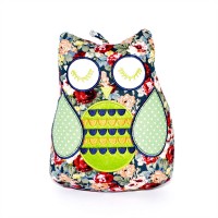 Cute Flowery Design Dark Red Owl Door Stopper Fabric Doorstop Home Decor Gift 5056141013350  391909677516